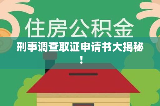 章贡刑事调查取证申请书大揭秘！