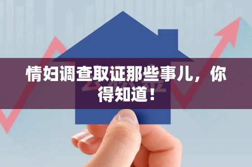 章贡情妇调查取证那些事儿，你得知道！
