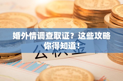 章贡婚外情调查取证？这些攻略你得知道！